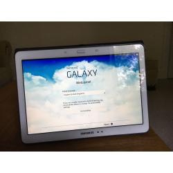 White Samsung tablet