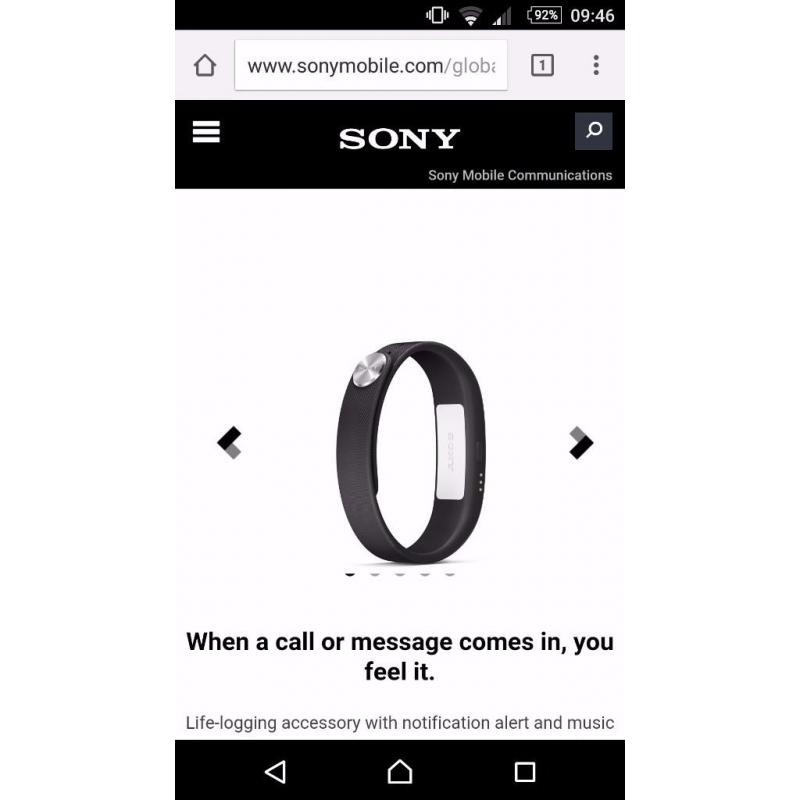 SONY SMARTBAND FOR SALE. BRAND NEW, IN BOX NEVER BEEN WORN