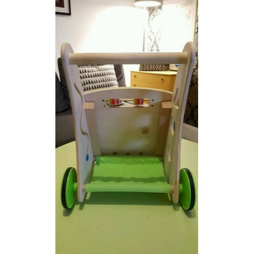 Wooden baby walker