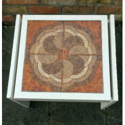 G plan style tiled top retro coffee table side table suit bedroom or living room