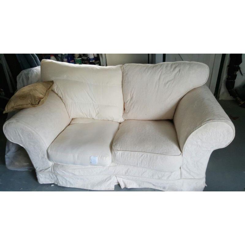 2 seated cream sofa like brand new