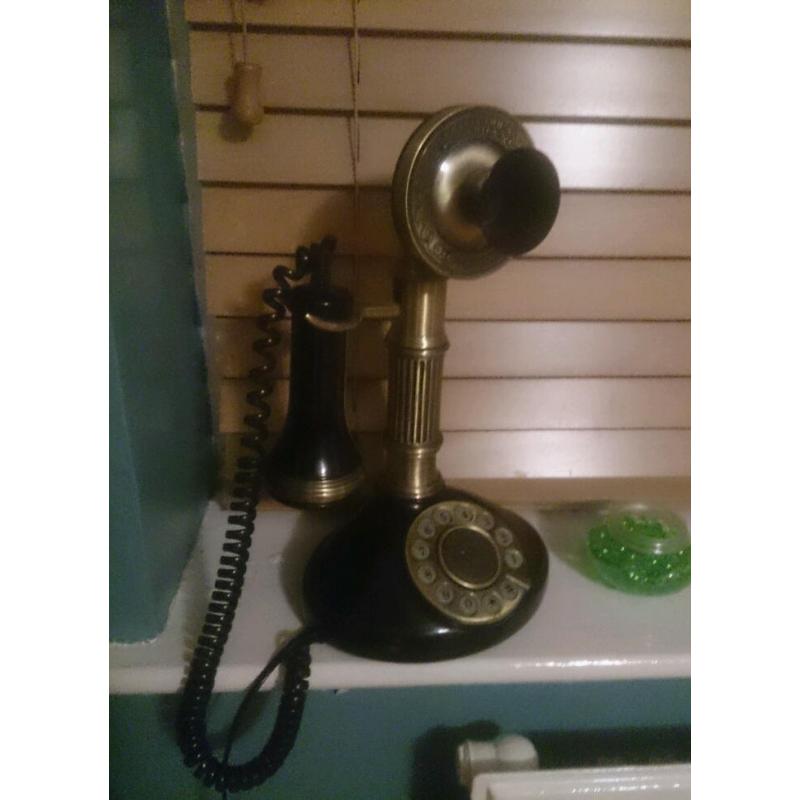 Antique style candlestick paramount telephone