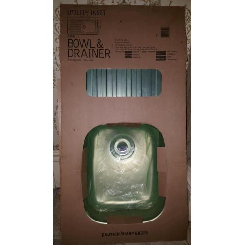 Kitchen Sink/Reversible Single Utility Inset