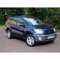 EXCELLENT 4X4!!! 52 REG TOYOTA RAV4 2.0 VVT-i NV 5dr, 1 YEAR MOT, FSH, WARRANTY
