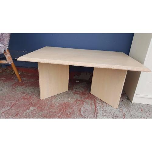 Modern Light Wood Veneer Coffee Table