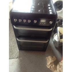 Hot point double gas oven