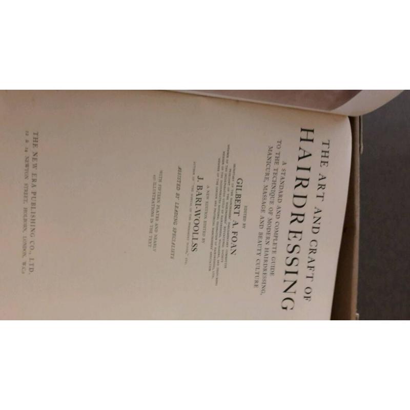 Art and craft of hairdressing book c.1933 2nd edition