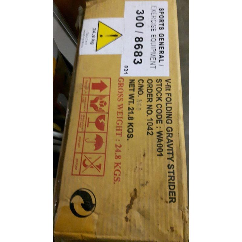 BRAND NEW IN BOX V-FIT FOLDING GRAVITY STRIDER / CROSS TRAINER EXCERCISE MACHINE DELIVERY AVAILABLE