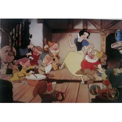 Snow White & the Seven Dwarfs Limited Edition Lithograph - Framed