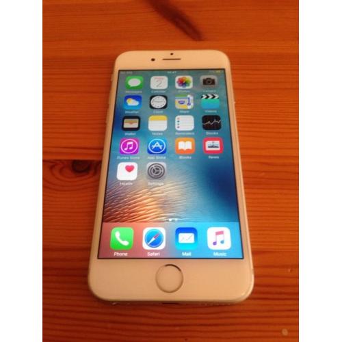 White/silver iPhone 6 (unlocked, free delivery, more phones available)