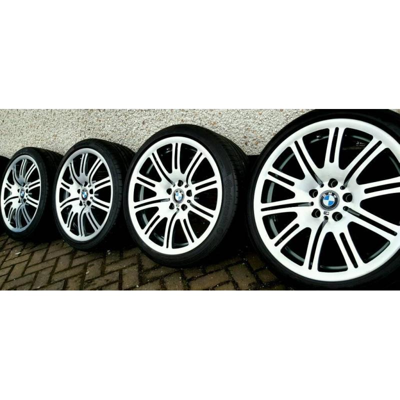 19” Genuine BMW M3 Staggered Alloys Good Tyres Refurbished.