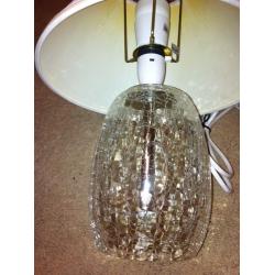 Crackle glass base lamp - beautiful looking