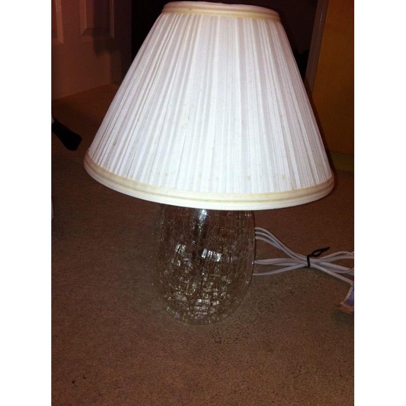 Crackle glass base lamp - beautiful looking