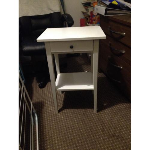 White Ikea Bedside Table