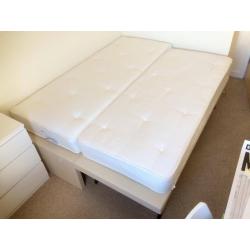 John Lewis Savoy Two Pocket Spring Trundle Guest Bed, Beige Single/Double very good condition