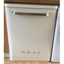 Next retro style cream dishwasher