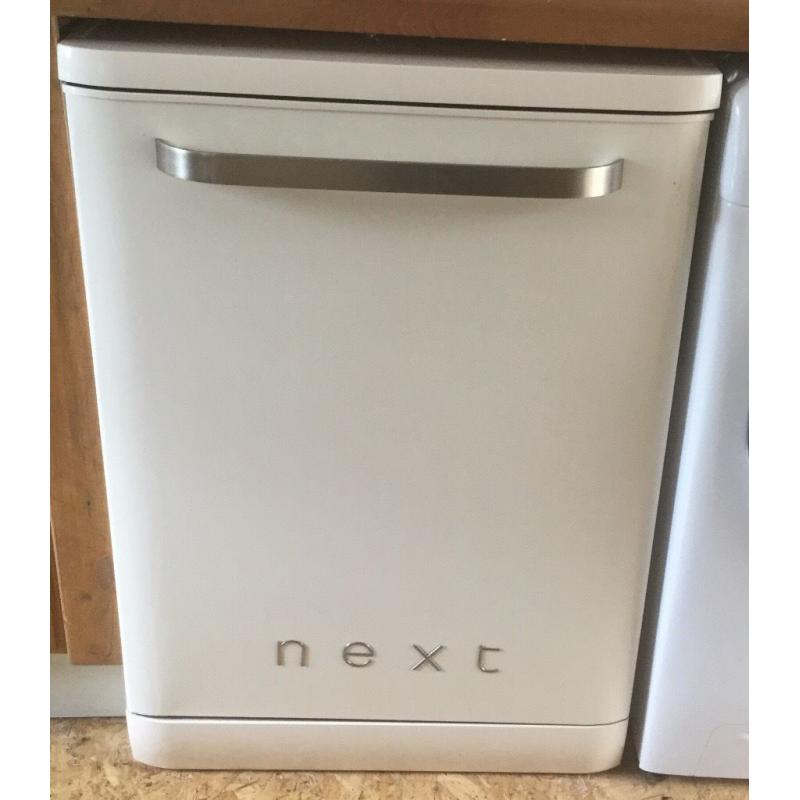 Next retro style cream dishwasher
