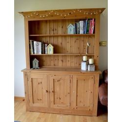 Modern chunky pine dresser unit by Pinetum - wax finish.