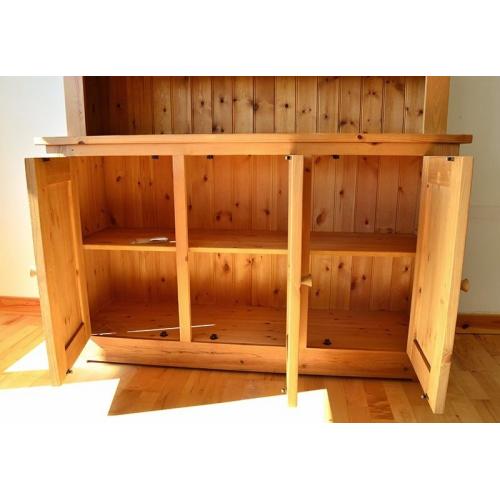 Modern chunky pine dresser unit by Pinetum - wax finish.