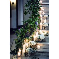Wedding Venue Decoration, Table Centrepieces and Chair Covers by Valerie
