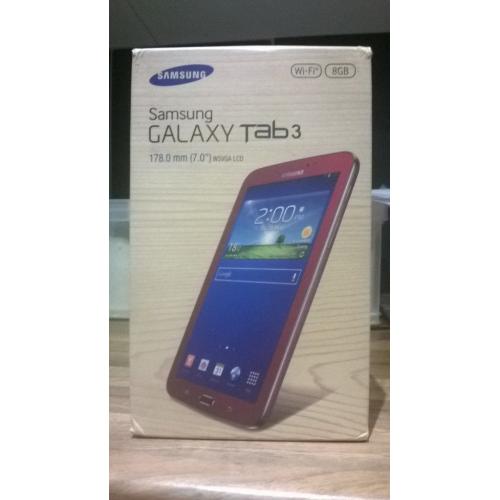 SAMSUNG GALAXY TAB3, RUBY, HARDLY USED