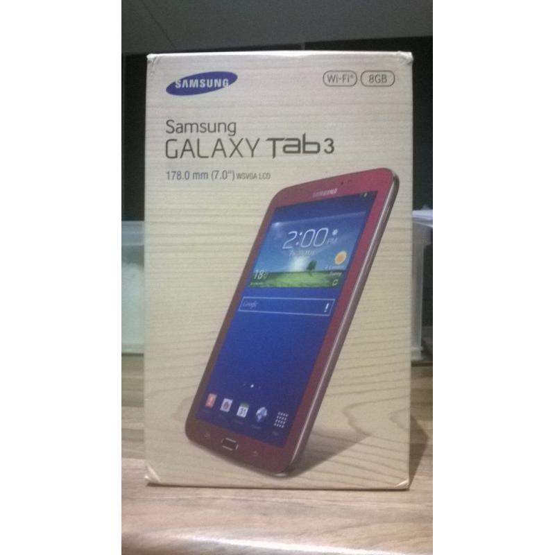 SAMSUNG GALAXY TAB3, RUBY, HARDLY USED