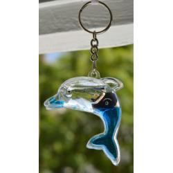 Two Liquid Dolphin Keyrings
