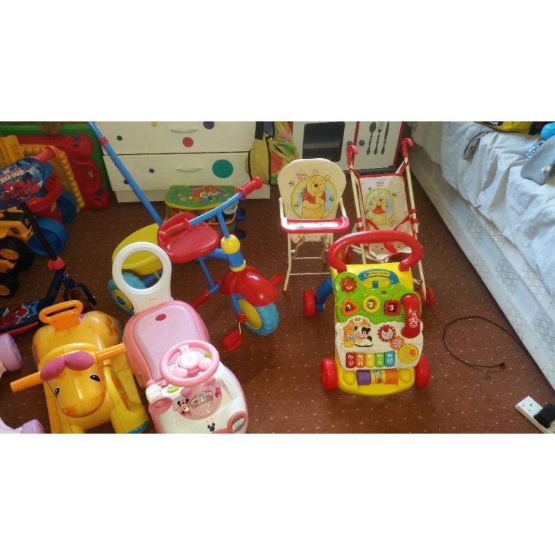 Big job lot of toddler indoor and outdoor toys
