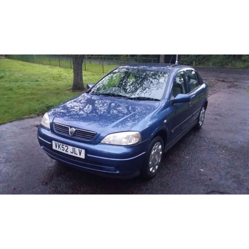 Vauxhall Astra 52 Plate, 56000 GENUINE LOW MILES **MOT Jan 2017**