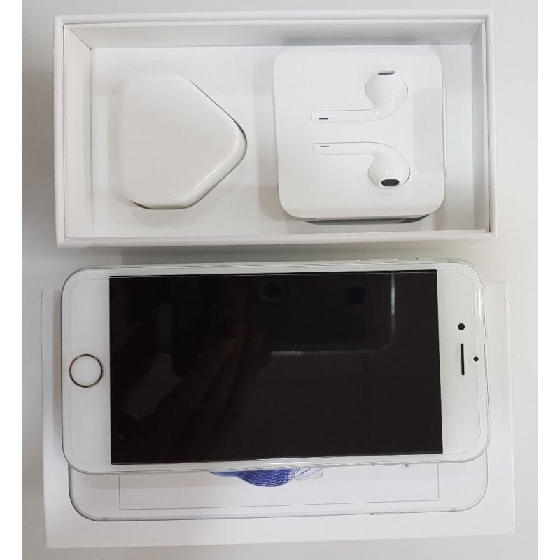 iPhone 6S White Silver , 128GB, Any Sim , in Excellent Condition Like Brand New , Fully Boxed