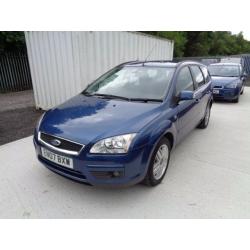 2007 FORD FOCUS 1.8 GHIA PETROL 93,000 MILES 5 DOOR ESTATE BLUE MOT: 09/07/17 EXCELLENT CONDITION