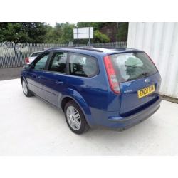 2007 FORD FOCUS 1.8 GHIA PETROL 93,000 MILES 5 DOOR ESTATE BLUE MOT: 09/07/17 EXCELLENT CONDITION