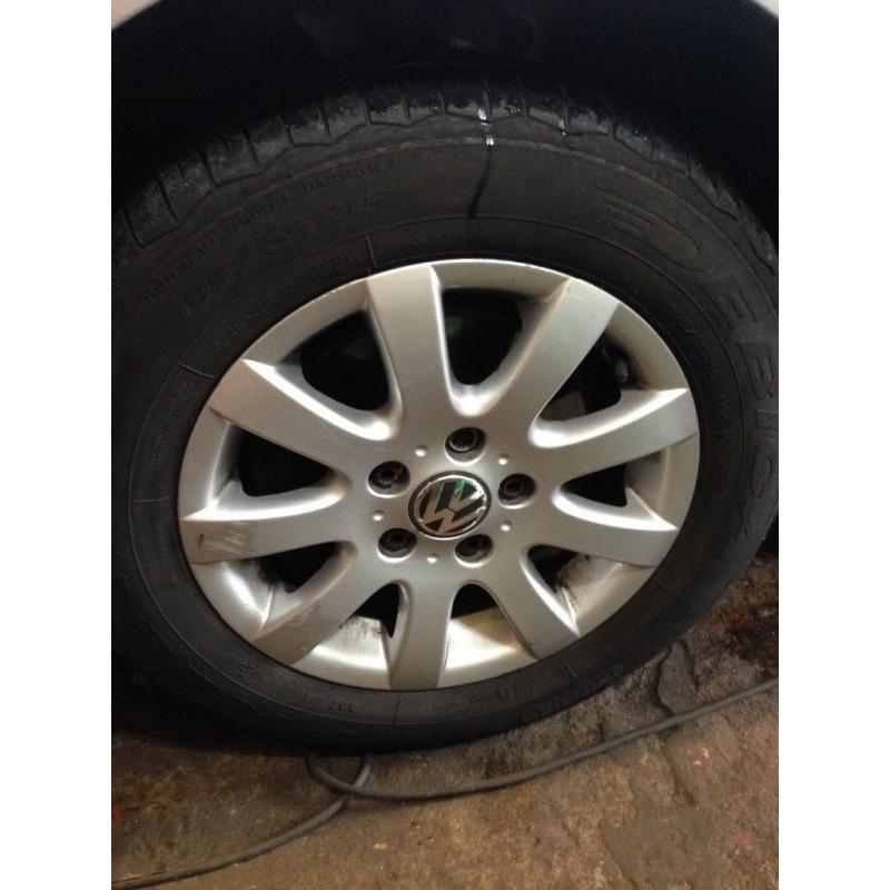 Vw 15" 5x112 alloy wheels
