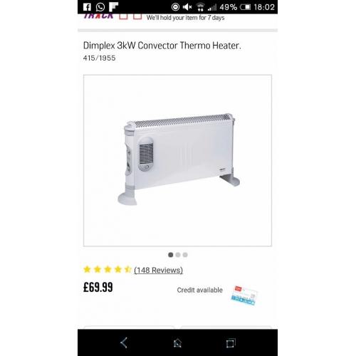 Heater, Dimplex 3kw Convertor