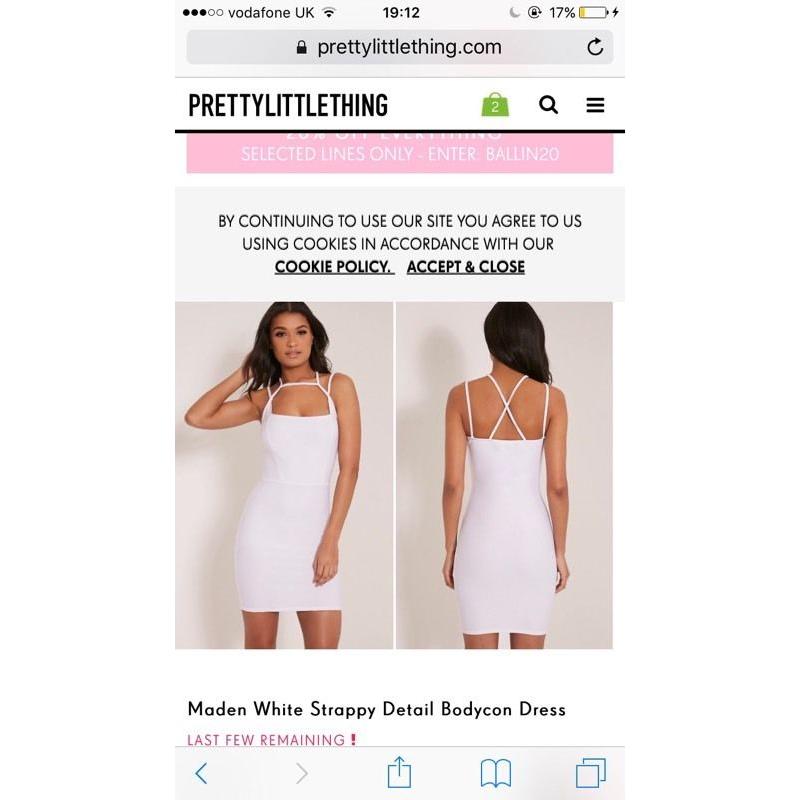 White dress size 8