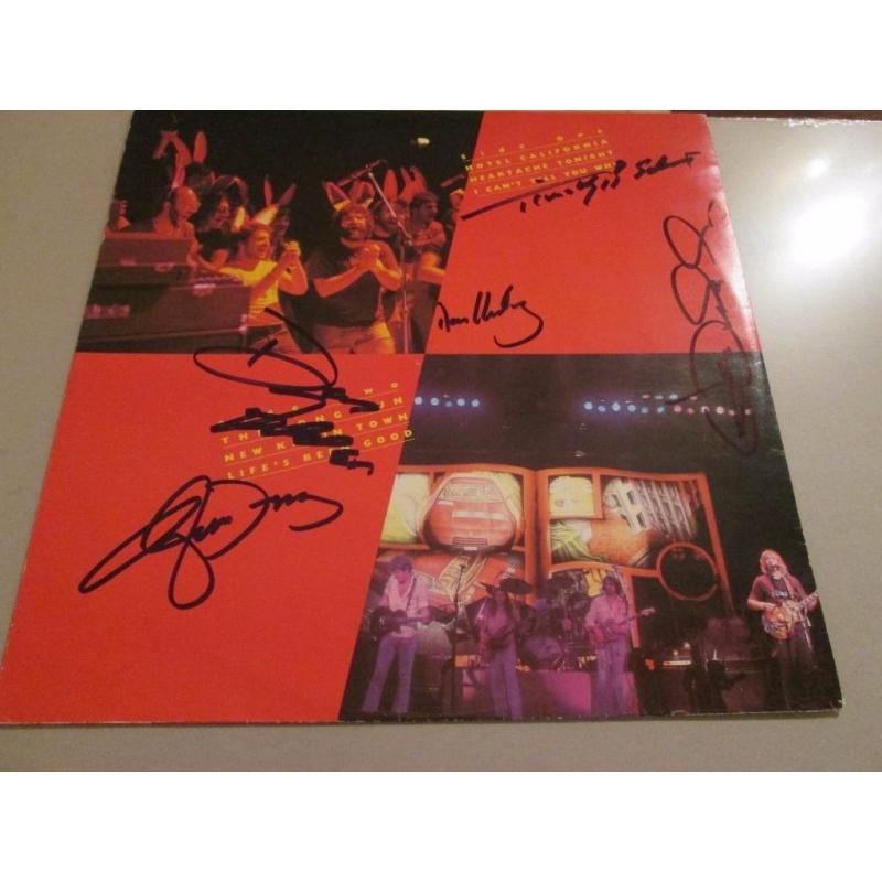 THE EAGLES HAND SIGNED AUTOGRAPHS WITH COA-MUSIC