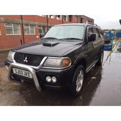 Bargain Mitsubishi shogun sport warrior, long MOT ready to go