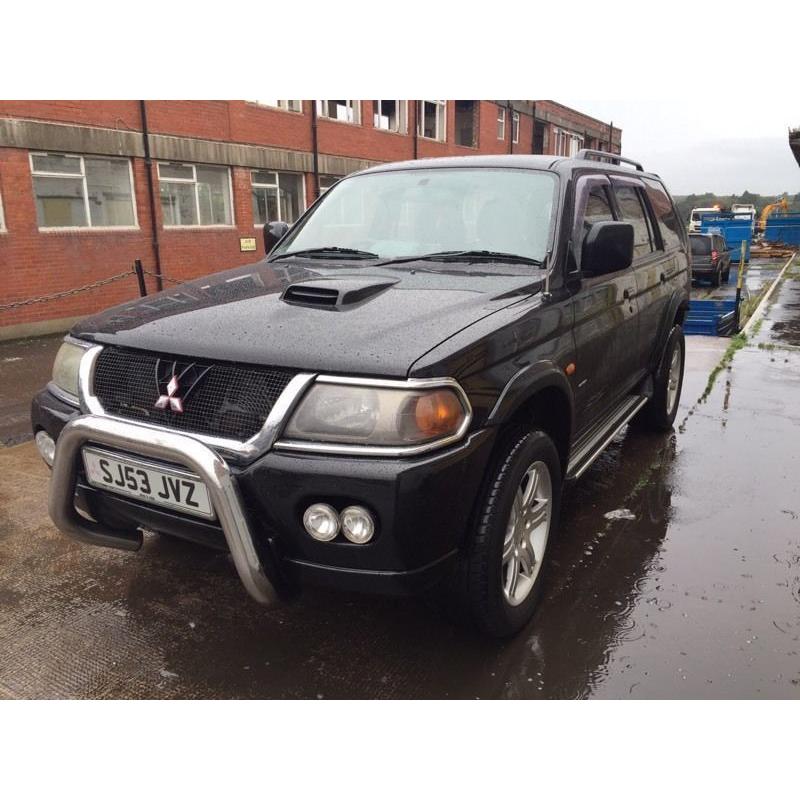 Bargain Mitsubishi shogun sport warrior, long MOT ready to go
