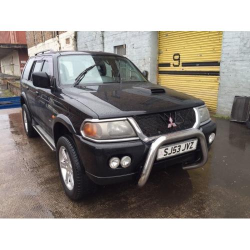 Bargain Mitsubishi shogun sport warrior, long MOT ready to go