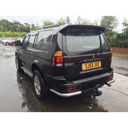 Bargain Mitsubishi shogun sport warrior, long MOT ready to go