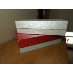 2 x New Rectangular Gift / Storage Boxes 35 x 22 x 9.5cm