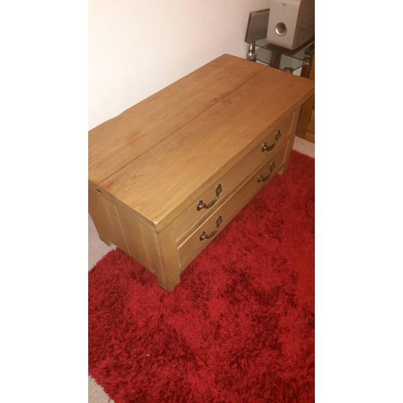 Solid oak Coffee table