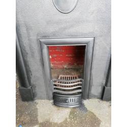 Victorian cast iron fireplace original original black