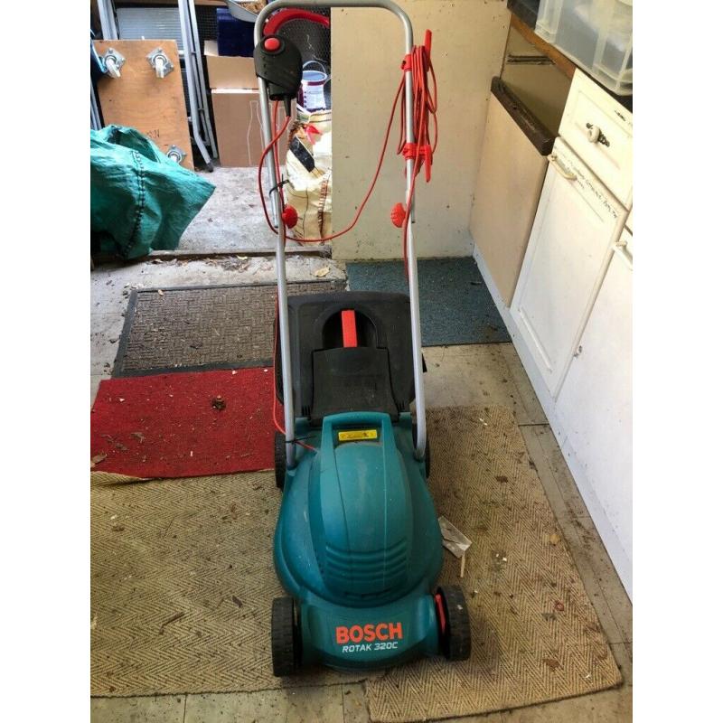 Second hand Bosh Rotak 320C Electric Lawn mower