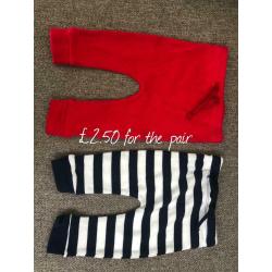 Selection of baby boy bottoms 3-6 months