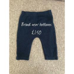 Selection of baby boy bottoms 3-6 months