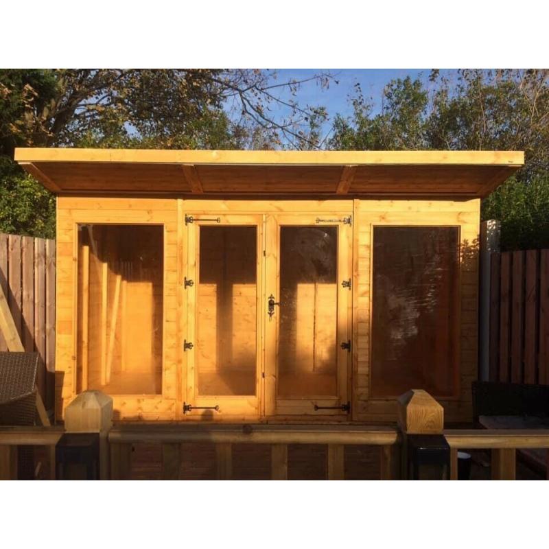 12x6 CONTEMPORARY PENT SUMMER HOUSE
