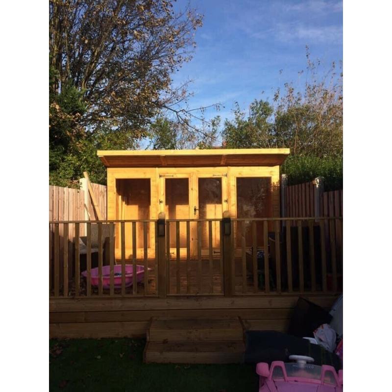 12x6 CONTEMPORARY PENT SUMMER HOUSE