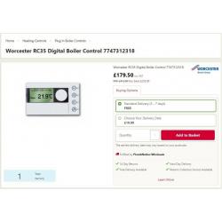 Worcester RC 35 Digital Boiler Control