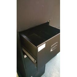 Black 4-drawer lockable magnetic office cabinet ?99